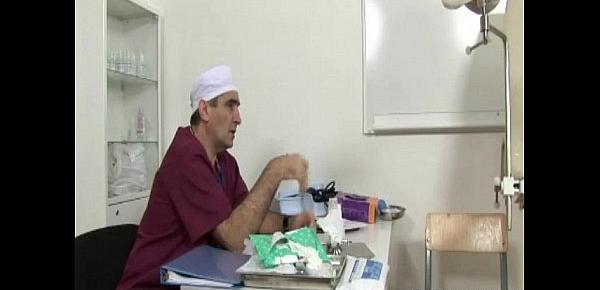  Doctor Slips A Finger And Speculum In Her Pussy